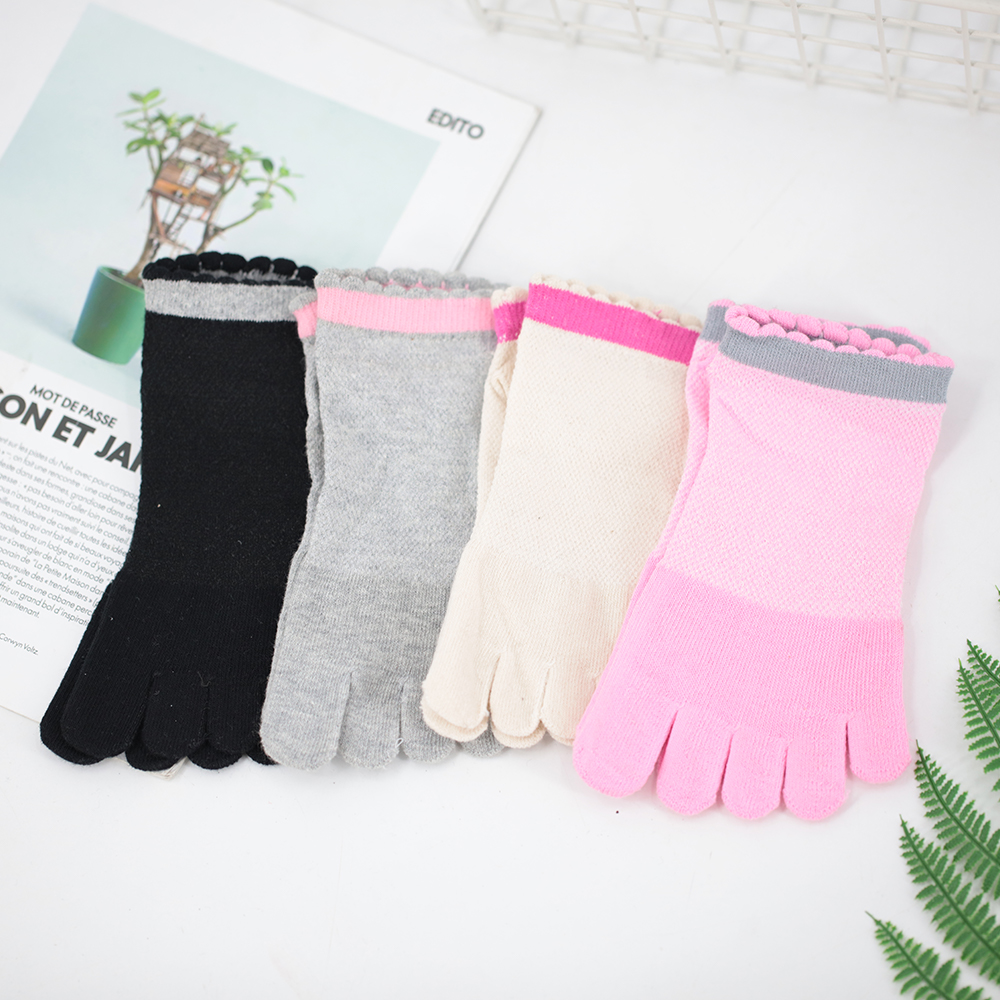 Socks color lace socks quinque-toed socks