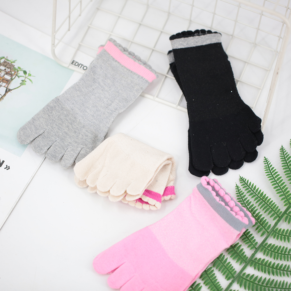 Socks color lace socks quinque-toed socks