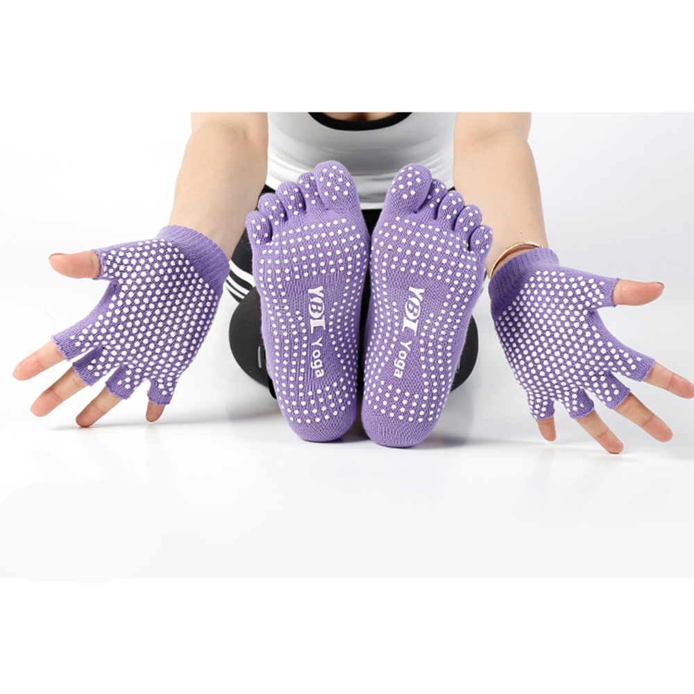 Quinque pollicem plenum pollicem yoga socks et caestus paro