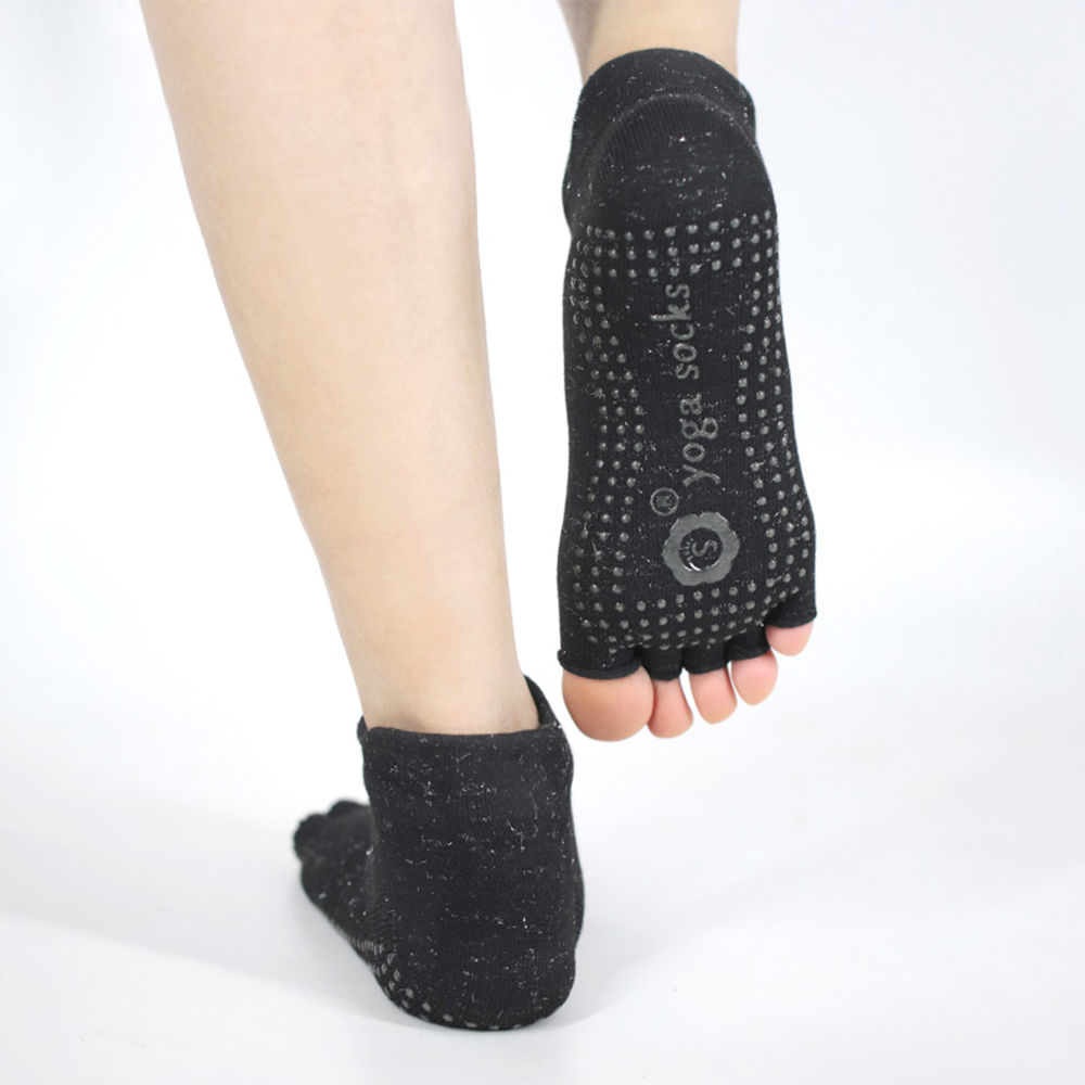 Crus sericum dimidium pollicem yoga socks