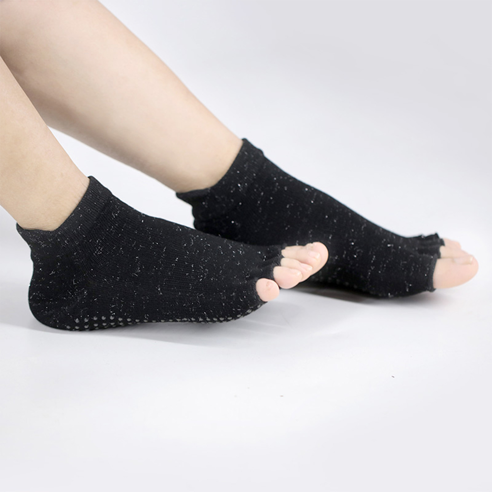 Crus sericum dimidium pollicem yoga socks