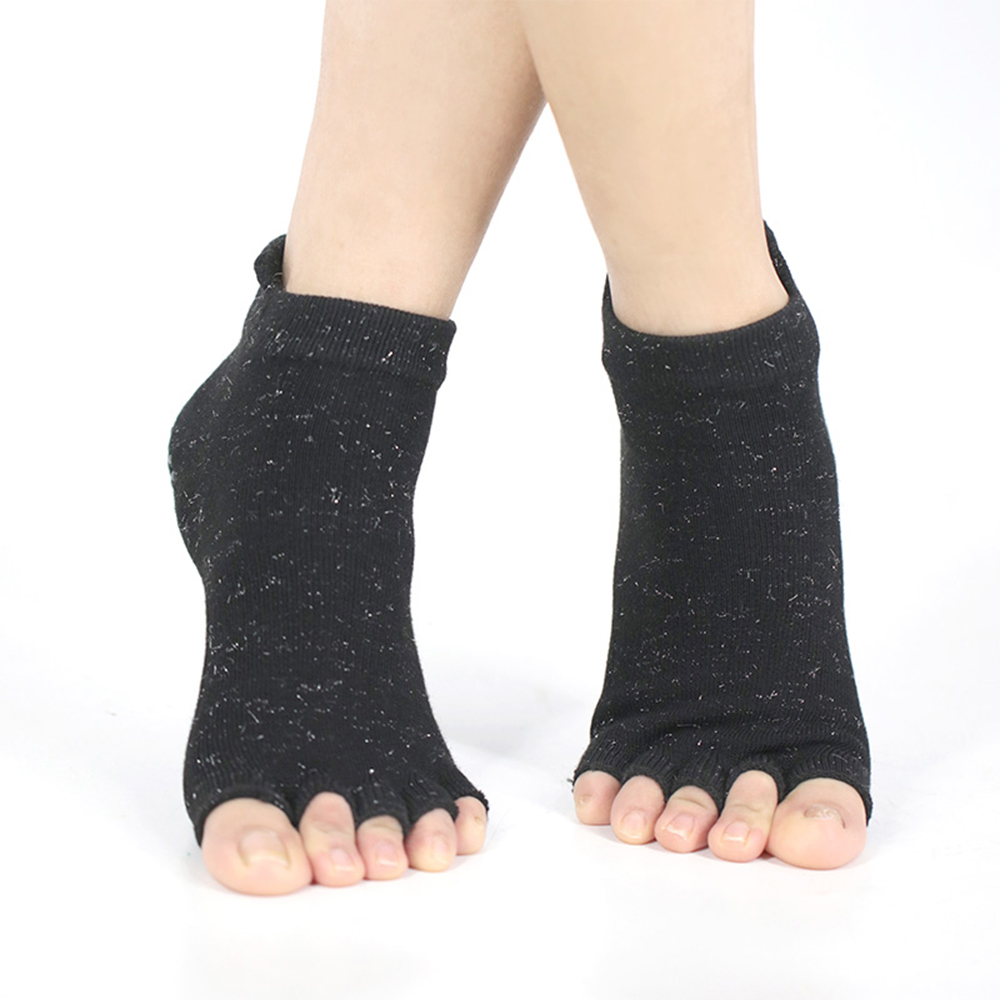 Crus sericum dimidium pollicem yoga socks