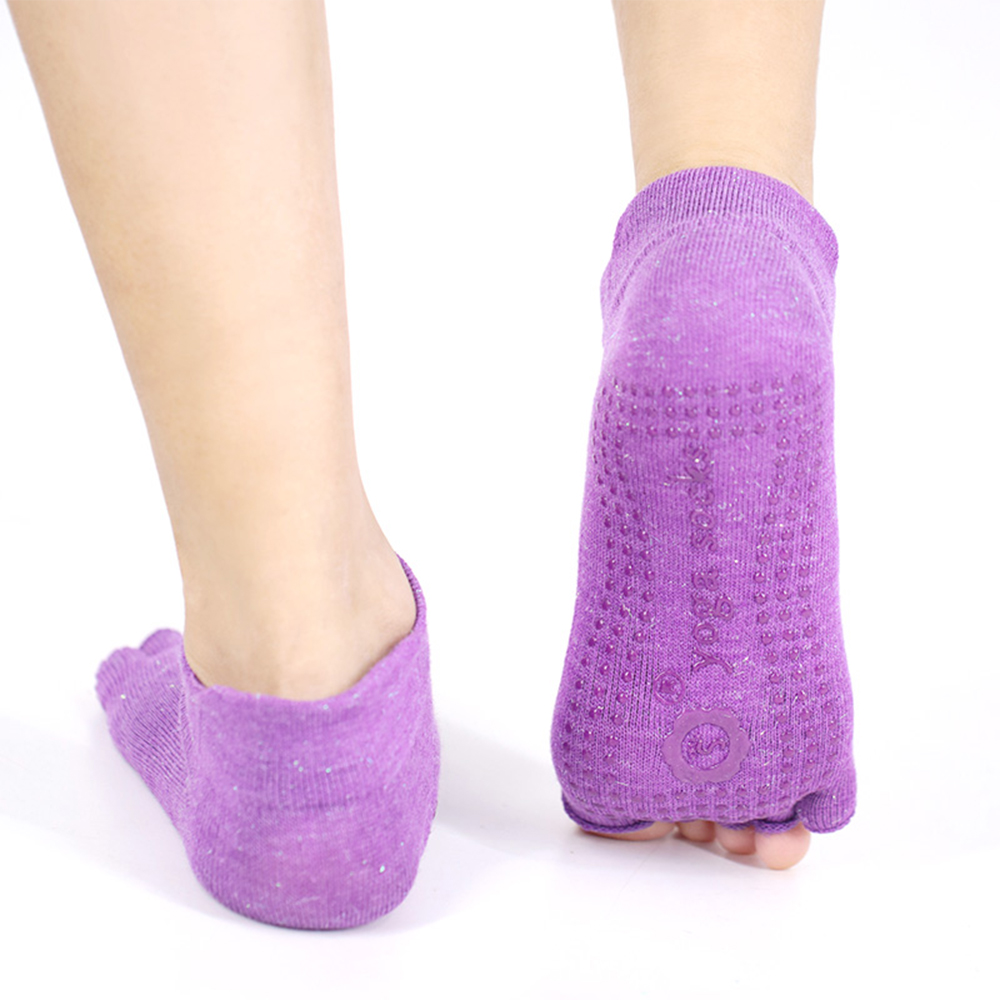 Crus sericum dimidium pollicem yoga socks