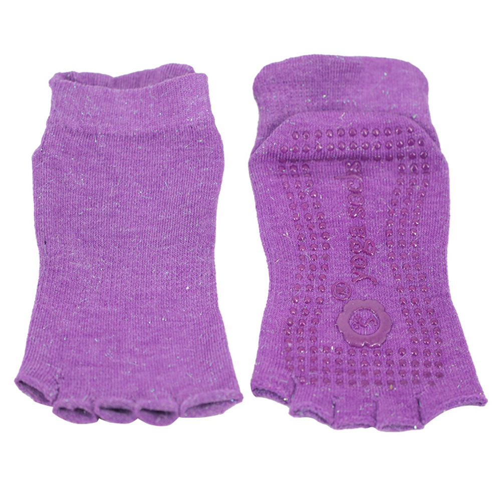 Crus sericum dimidium pollicem yoga socks