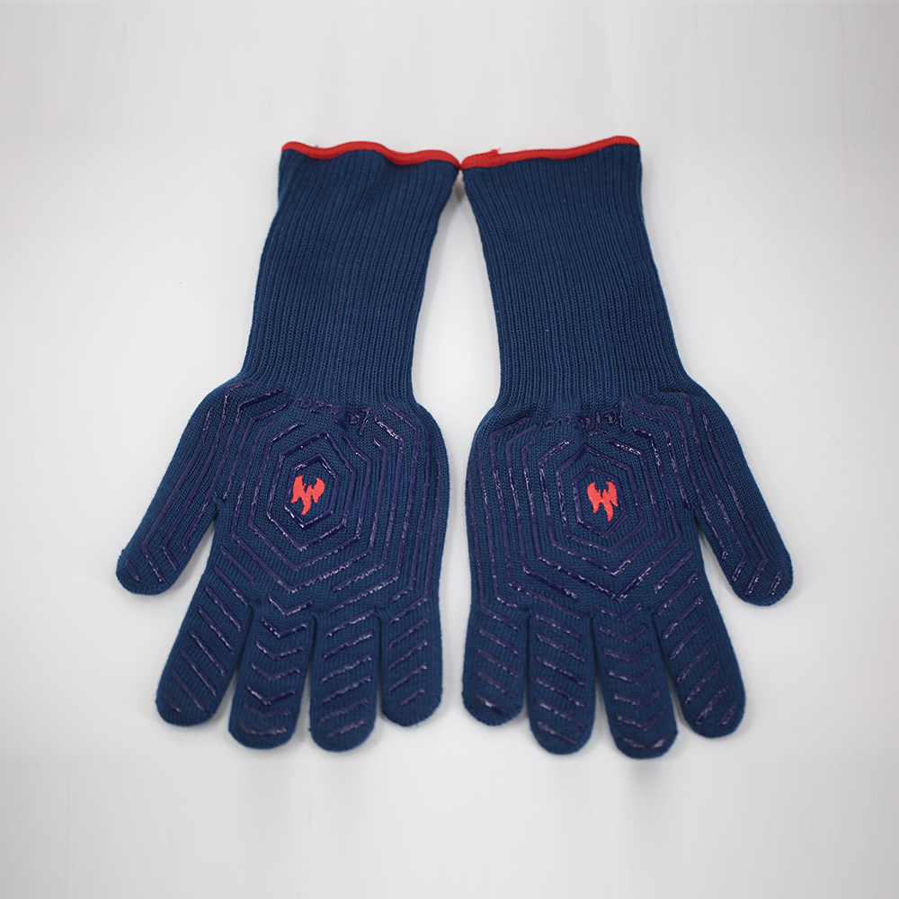 Sleeve Non-Slip Aramid calor resistens Gloves